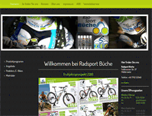 Tablet Screenshot of bueche-radsport.de